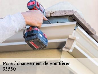 Pose / changement de gouttières  95550