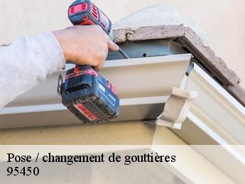 Pose / changement de gouttières 95450